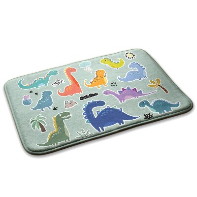 Carpete Dinossauros coloridos