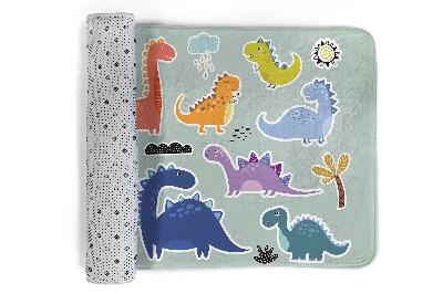 Carpete Dinossauros coloridos