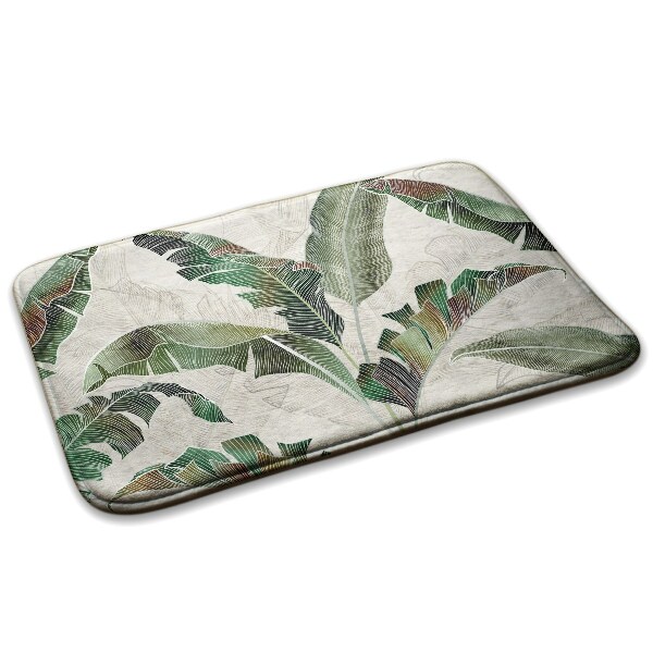 Tapete cozinha Folhas tropicais em tons de verde