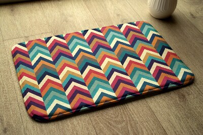 Tapete Ziguezague colorido em estilo chevron