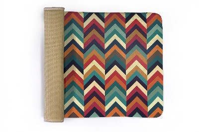 Tapete Ziguezague colorido em estilo chevron
