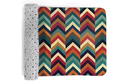Tapete Ziguezague colorido em estilo chevron
