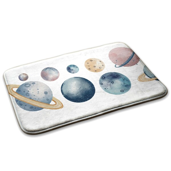 Carpete Planetas em aguarela