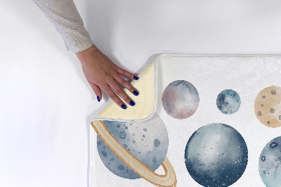 Carpete Planetas em aguarela