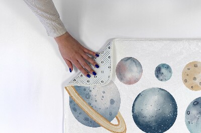 Carpete Planetas em aguarela