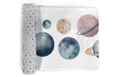 Carpete Planetas em aguarela