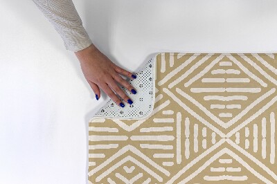 Tapete cozinha Padrão geométrico estilo ikat.