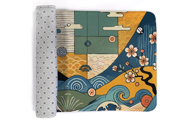 Carpete Ondas Arte japonesa