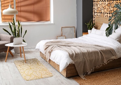 Tapete Padrão floral com pétalas de folhas