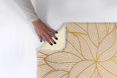 Tapete Padrão floral com pétalas de folhas