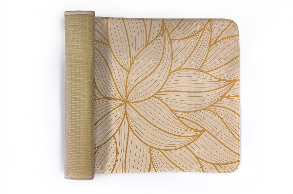 Tapete Padrão floral com pétalas de folhas