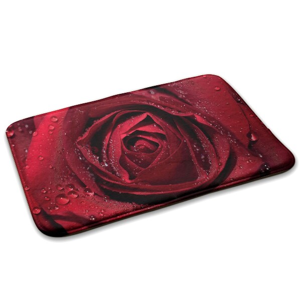 Tapete cozinha Rosa vermelha com gotas