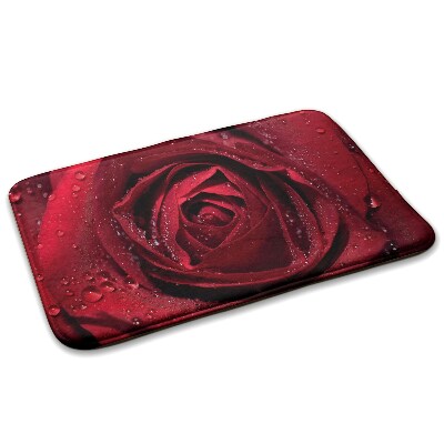 Tapete cozinha Rosa vermelha com gotas