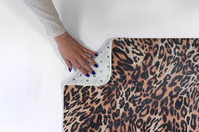 Tapete cozinha Padrão de pele de leopardo