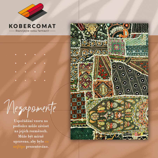 Tapete de vinil Patchwork de estilo turco