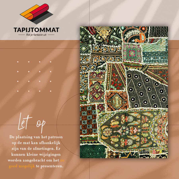 Tapete de vinil Patchwork de estilo turco