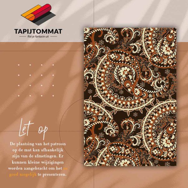 Tapete vinílico Paisley retrô