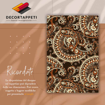 Tapete vinílico Paisley retrô