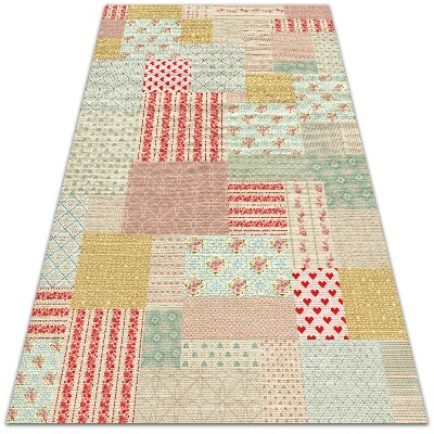 Tapete de vinil Patchwork colorido