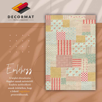 Tapete de vinil Patchwork colorido