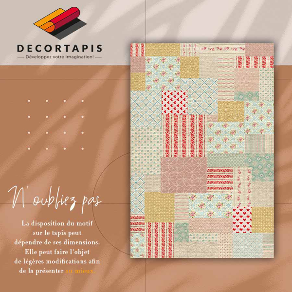 Tapete de vinil Patchwork colorido