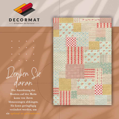 Tapete de vinil Patchwork colorido