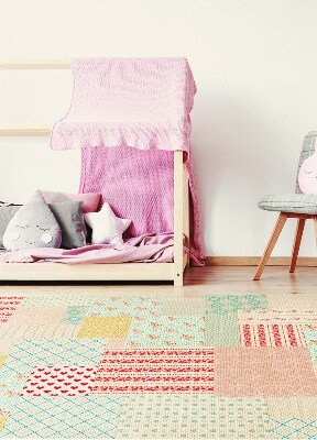 Tapete de vinil Patchwork colorido