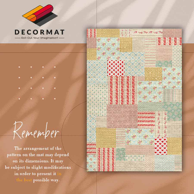 Tapete de vinil Patchwork colorido