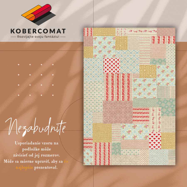 Tapete de vinil Patchwork colorido