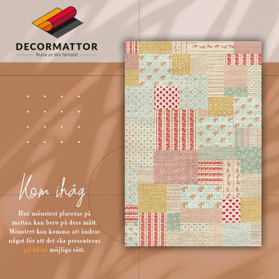 Tapete de vinil Patchwork colorido