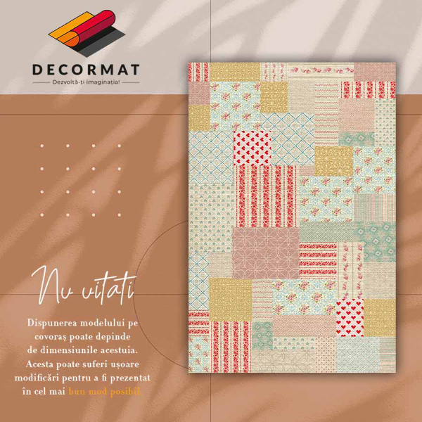 Tapete de vinil Patchwork colorido