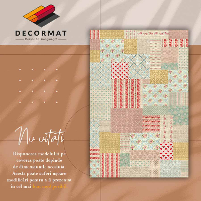 Tapete de vinil Patchwork colorido