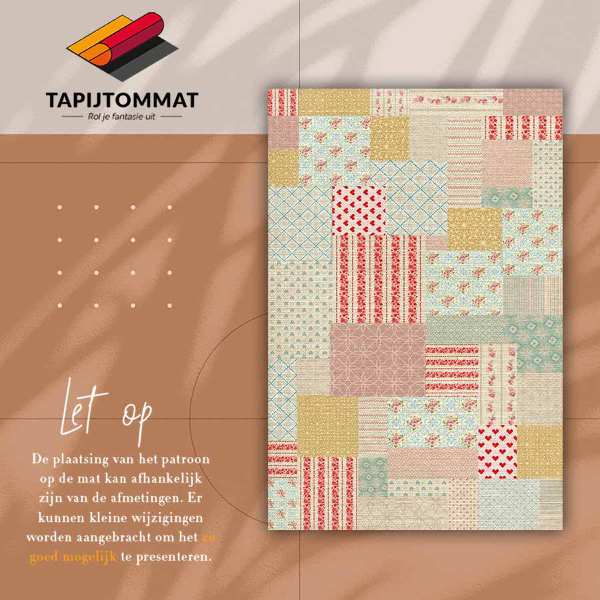 Tapete de vinil Patchwork colorido