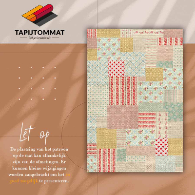 Tapete de vinil Patchwork colorido