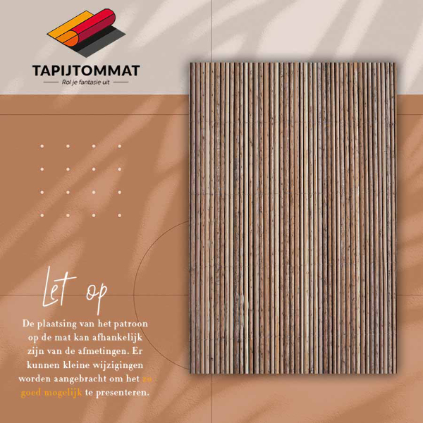 Tapete vinílico Esteira de bambu