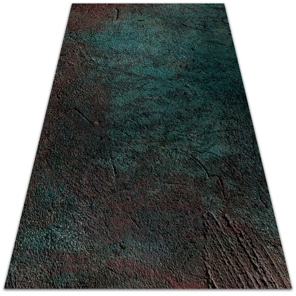 Tapete de vinil Concreto verde-marrom