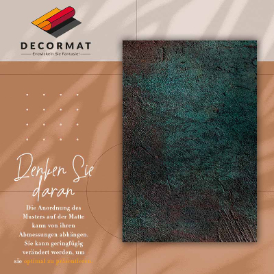 Tapete de vinil Concreto verde-marrom