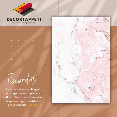 Tapete vinílico Mármore branco e rosa