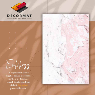 Tapete vinílico Mármore branco e rosa
