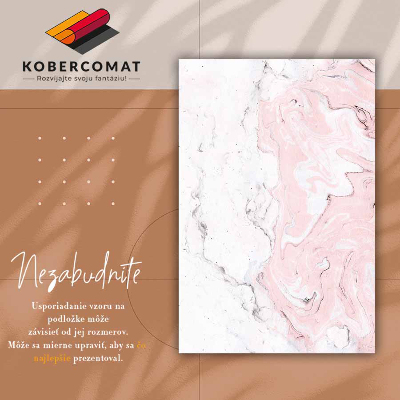 Tapete vinílico Mármore branco e rosa