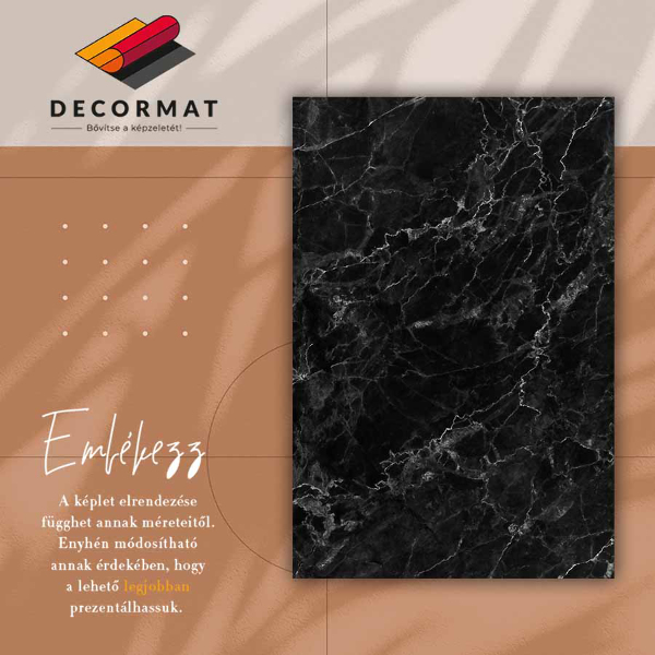 Tapete de vinil Mármore preto