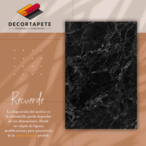 Tapete de vinil Mármore preto