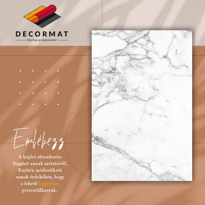Tapete de vinil Textura de mármore preto e branco