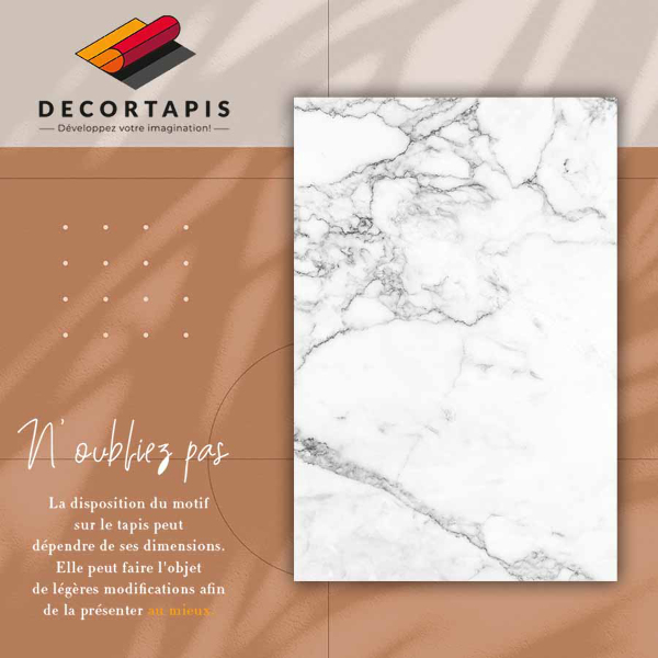 Tapete de vinil Textura de mármore preto e branco