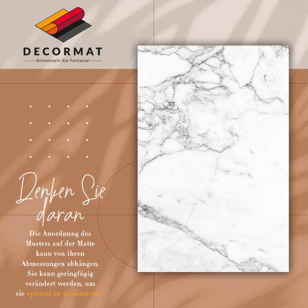 Tapete de vinil Textura de mármore preto e branco