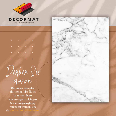 Tapete de vinil Textura de mármore preto e branco