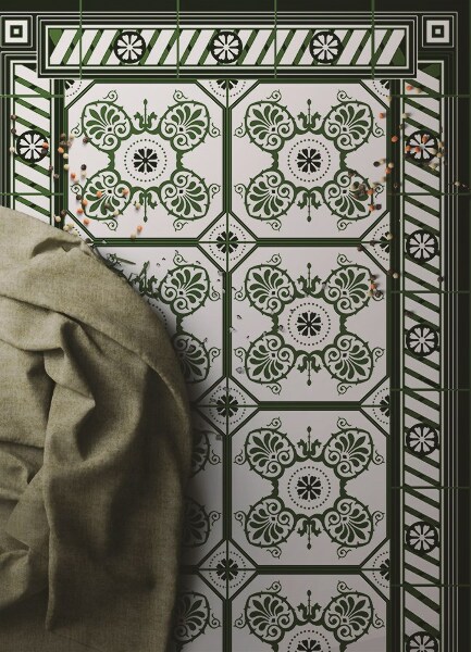 Tapete vinílico Azulejos vintage