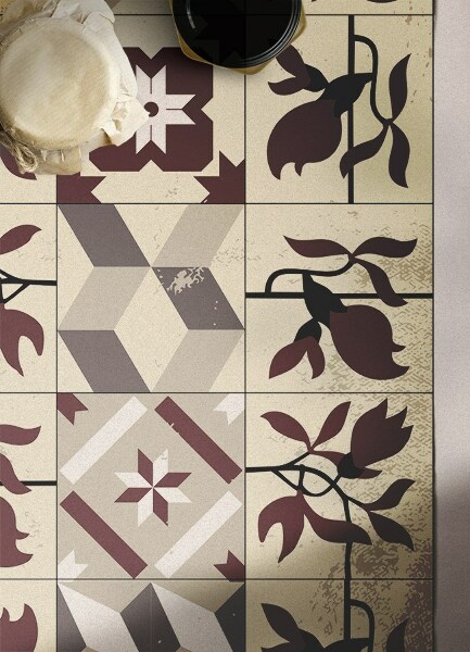 Tapete de vinil Azulejos de magnólia