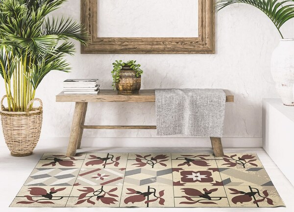 Tapete de vinil Azulejos de magnólia
