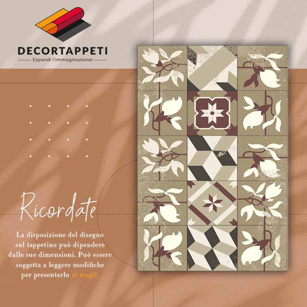 Tapete vinílico Azulejos de magnólia